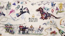 Lauren DiCioccio ručně vytvořila výšivku koní pro Royal Ascot